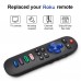 (Pack of 2) Replaced Remote Control for Roku TV, Compatible for TCL/Hisense/Onn/Sharp/Element/Westinghouse/Philips/Insignia/Jvc/RCA/Sanyo Roku Smart TVs
